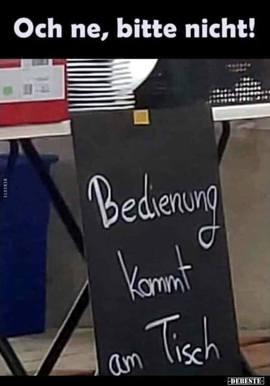 Bedienung